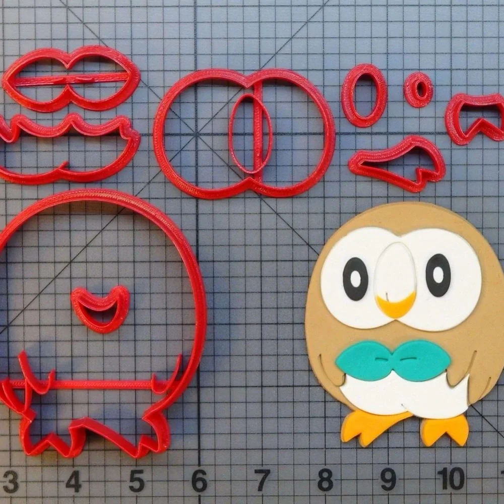 Pokémon Rowlet Cookie/Fondant Cutter 3”